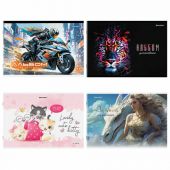 Альбом для рисования А4, 32 листа, скоба, обложка картон, BRAUBERG, 203х288 мм, "МИКС-2", 107112 Альбом для рисования А4, 32 листа, скоба, обложка картон, BRAUBERG, 203х288 мм, "МИКС-2", 107112