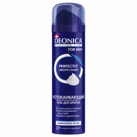 Гель для бритья 200 мл, DEONICA FOR MEN "Комфортное бритье", 4600104035579 Гель для бритья 200 мл, DEONICA FOR MEN "Комфортное бритье", 4600104035579