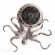 Монетница Secret De Maison OCTOPUS2 ( mod. 9612 ) алюминиевый сплав, 30,5x31x6,5 см, никель/nickel