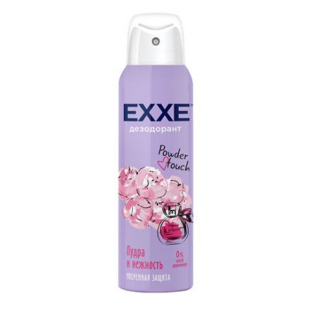 Дезодорант для тела женский 150 мл EXXE POWDER TOUCH "Пудра и нежность", С0007835