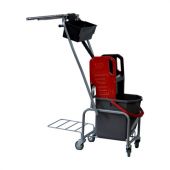 Тележка уборочная Eco-Force, 1 ведро 25л, отжим, лоток для химии, держатель для мешка, металлический каркас, бесшумные колеса, 21EF/6 Тележка уборочная Eco-Force, 1 ведро 25л, отжим, лоток для химии, держатель для мешка, металлический каркас, бесшумные колеса, 21EF/6