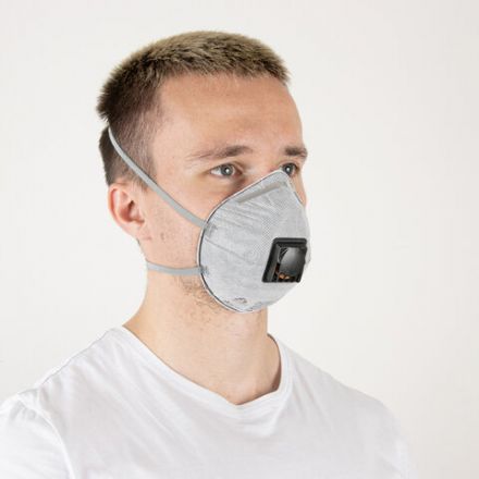 Респиратор с клапаном и угольным фильтром, КОМПЛЕКТ 10 шт., полумаска фильтрующая, формованный, FFP2, JM-8626 Респиратор с клапаном и угольным фильтром, КОМПЛЕКТ 10 шт., полумаска фильтрующая, формованный, FFP2, JM-8626