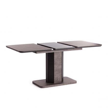 Стол обеденный SKAT ЛДСП/МДФ, 120-160х80х75 см, Оникс/Графит Стол обеденный SKAT ЛДСП/МДФ, 120-160х80х75 см, Оникс/Графит