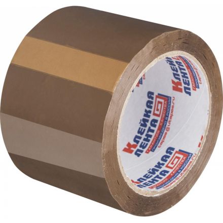 Клейкая лента упаковочная 75мм х 66м 47мкм коричневая Россия 6 шт/уп Клейкая лента упаковочная 75мм х 66м 47мкм коричневая Россия 6 шт/уп