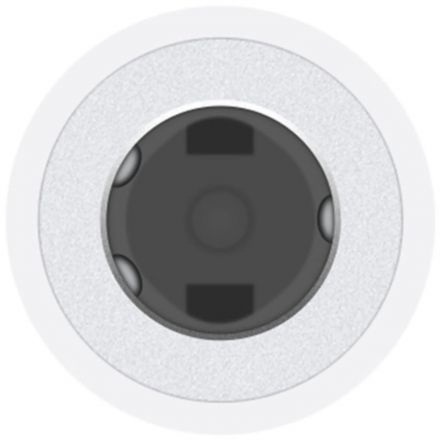 Адаптер Apple USB-C - 3.5 mm Headphone Jack Adapter, бел, MU7E2ZM/A