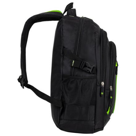 Рюкзак BRAUBERG TITANIUM универсальный, 3 отделения, черный, салатовые вставки, 45х28х18 см, 270766 Рюкзак BRAUBERG TITANIUM универсальный, 3 отделения, черный, салатовые вставки, 45х28х18 см, 270766