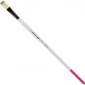Кисть художественная Комус Арт синтетика средн.жест,плоск,№12,длинная ручка Кисть художественная Комус Арт синтетика средн.жест,плоск,№12,длинная ручка