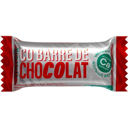 Конфеты Co barre de Chocolat Суперфуд м.злак шок в бел глазур с кальц, 900г