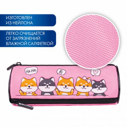 Пенал мягкий BRAUBERG, 3 отделения, нейлон, 21х7х7 см, "Puppies", 270839 Пенал мягкий BRAUBERG, 3 отделения, нейлон, 21х7х7 см, "Puppies", 270839