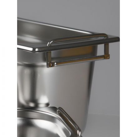 Гастроемкость LUXSTAHL с ручками, нерж.сталь, GN 1/1, 53х32,5х15см, (га005)