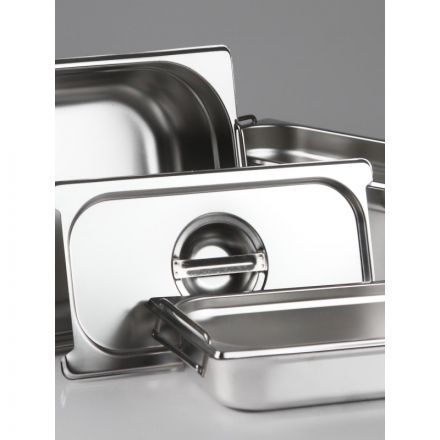 Гастроемкость LUXSTAHL с ручками, нерж.сталь, GN 1/1, 53х32,5х15см, (га005)