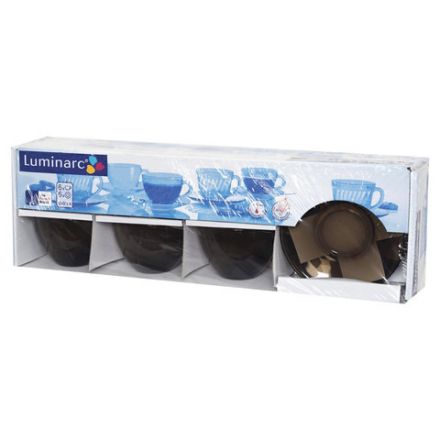 Набор чайный на 6 персон, 6 чашек объемом 220 мл и 6 блюдец, "Simply Eclipse", LUMINARC, J1261 Набор чайный на 6 персон, 6 чашек объемом 220 мл и 6 блюдец, "Simply Eclipse", LUMINARC, J1261