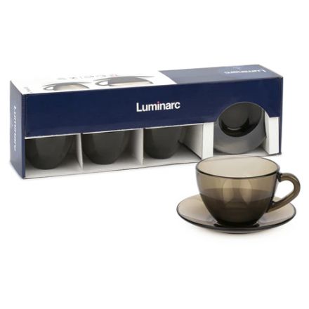 Набор чайный на 6 персон, 6 чашек объемом 200 мл и 6 блюдец, "Simply Eclipse", LUMINARC, J1261 Набор чайный на 6 персон, 6 чашек объемом 200 мл и 6 блюдец, "Simply Eclipse", LUMINARC, J1261