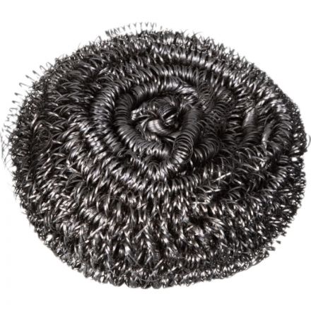 Губки -мочалка металл для мытья посуды 60x60x35мм 18г нерж.сталь 3шт/уп