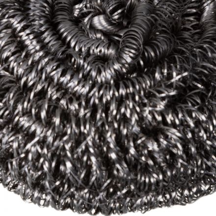 Губки -мочалка металл для мытья посуды 60x60x35мм 18г нерж.сталь 3шт/уп