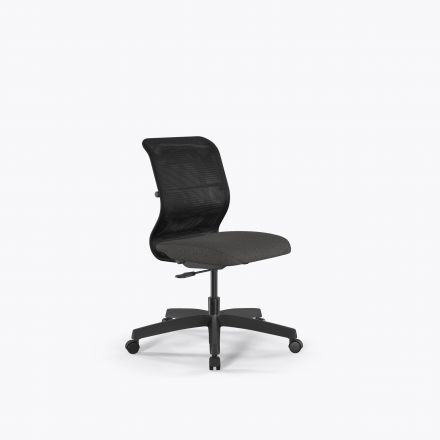 Кресло Sit 8 M4-9 - X2+Bahama /Uh00/Wh12(M01.B02.G15.W01) Черный-Тем.серый