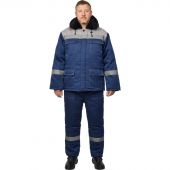 Костюм рабочий зимний з35-КБР синий/серый (р.56-58) 170-176 Костюм рабочий зимний з35-КБР синий/серый (р.56-58) 170-176