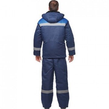 Куртка рабочая зимняя муж з32-КУ син/вас смес 60-62/170-176 (Арсенал-СП)