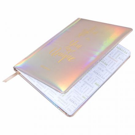 Дневник 1-11 класс 48 л., кожзам (твердая с поролоном), фольга, BRAUBERG HOLIDAY, "Unicorn", 106204