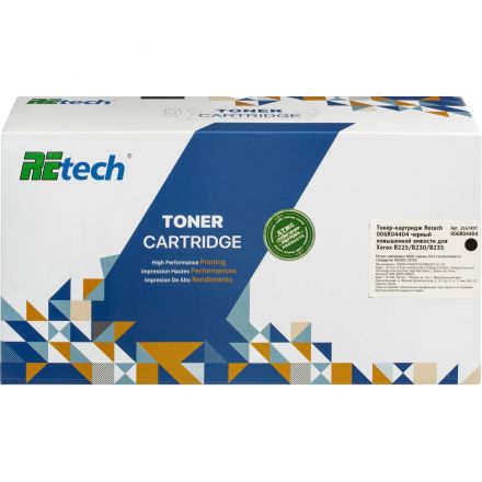 Тонер-картридж Retech 006R04404 пов.емк. чер. для Xerox B225/B230/B235 Тонер-картридж Retech 006R04404 пов.емк. чер. для Xerox B225/B230/B235