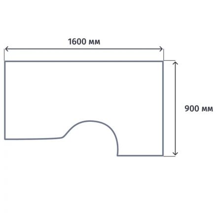 Стол эргономичный PT Арго А-202 правый белый
