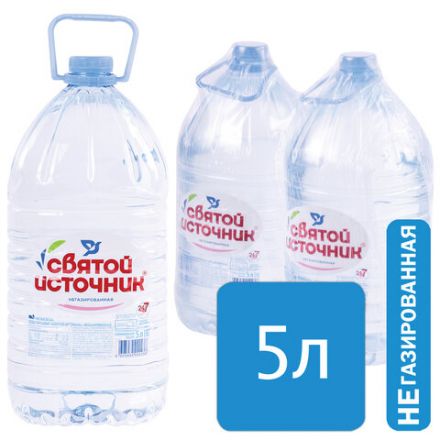 Вода негазированная питьевая СВЯТОЙ ИСТОЧНИК 5 л Вода негазированная питьевая СВЯТОЙ ИСТОЧНИК 5 л