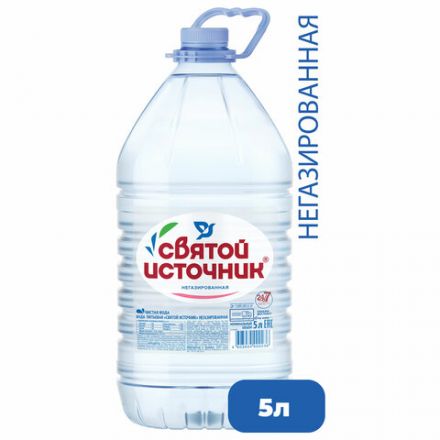 Вода негазированная питьевая СВЯТОЙ ИСТОЧНИК 5 л Вода негазированная питьевая СВЯТОЙ ИСТОЧНИК 5 л
