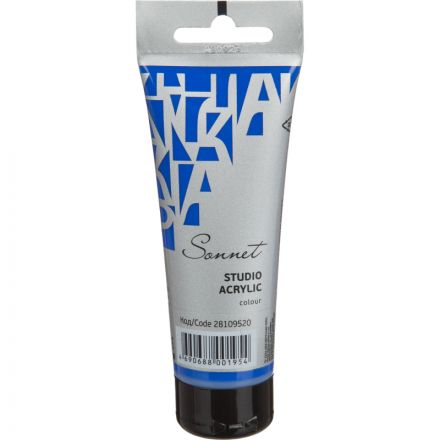 Краска акриловая Сонет туба 75 мл, Синяя светлая, 28109520