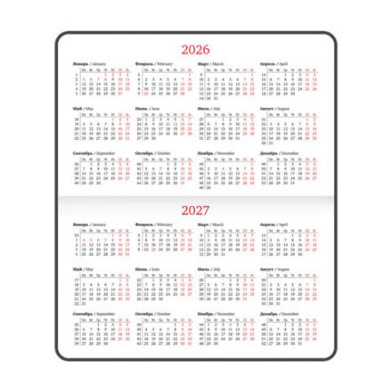 Еженедельник датированный 2026 МАЛЫЙ ФОРМАТ 95х155 мм, А6, BRAUBERG "Wood", под кожу, бордо, 117196