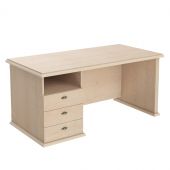 Стол руководителя однотумбовый RDT 168.A(L) Бук Тиара 1600х800х750 RAUT Стол руководителя однотумбовый RDT 168.A(L) Бук Тиара 1600х800х750 RAUT