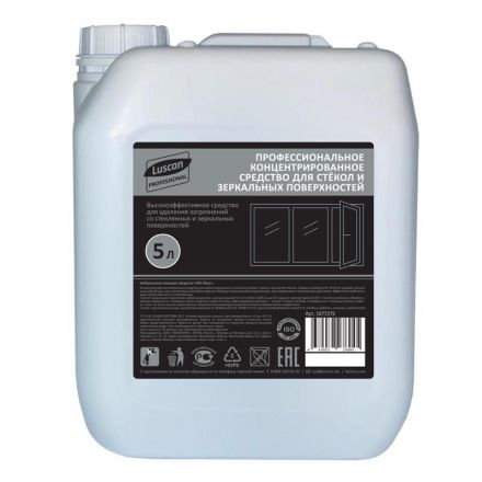 Профхим д/стекл-зеркал поверхн, конц Luscan Prof/Glass Crystal, 5л Профхим д/стекл-зеркал поверхн, конц Luscan Prof/Glass Crystal, 5л