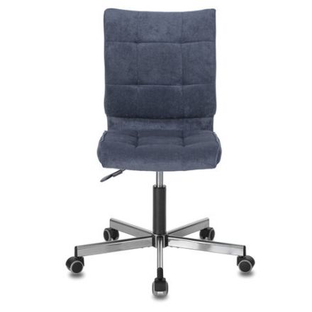 Кресло BRABIX "Stream MG-314", без подлокотников, пятилучие серебристое, ткань, темно-синее, 532397, MG-314_532397 Кресло BRABIX "Stream MG-314", без подлокотников, пятилучие серебристое, ткань, темно-синее, 532397, MG-314_532397