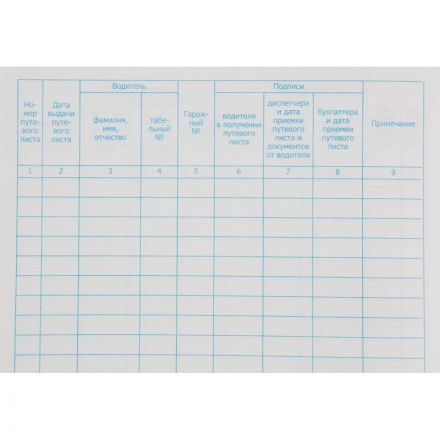 Журнал учета путевых листов Attache А4,блок офсет 96л бумвинил