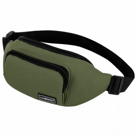 Сумка на пояс HEIKKI RIO (ХЕЙКИ), карман, регулируемый ремень, хаки, 30х12x10 см, 272616