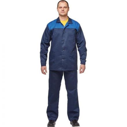 Костюм рабочий летний муж. л16-КБР син/вас (р.64-66) 158-164