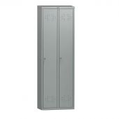 Шкаф для одежды металлический Практик LS-21 (2 отделения, 575x500x1830 мм)