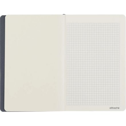 Бизнес-блокнот  Attache Аура, А5,  80л (138x213мм), клетка, резинка, синий