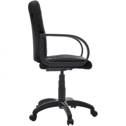 Кресло FA_руководителя Чери к/з черный DO350, пластик черный Кресло FA_руководителя Чери к/з черный DO350, пластик черный