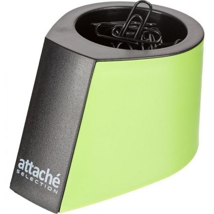 Скрепочница магнитная Attache Selection Color вертикальная с черными скрепками