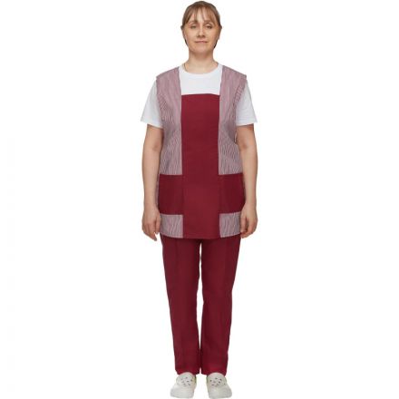 Костюм для горничных и уборщиц у08-СБР бордо (р.60-62)р.158-164 Костюм для горничных и уборщиц у08-СБР бордо (р.60-62)р.158-164