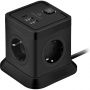 Сетевой фильтр Cablexpert Tower 4р/2м, 10А, 2хUSB, черный(TWR-4-CU2-B-2) Сетевой фильтр Cablexpert Tower 4р/2м, 10А, 2хUSB, черный(TWR-4-CU2-B-2)