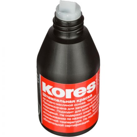 Краска штемпельная Kores черная на водно-масляной основе 28 г