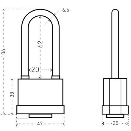 Замок навесной всепогодный_УЗК АЛЛЮР ВС1Ч-374ПД дл. дужка 6 кл. d=6,5мм Замок навесной всепогодный_УЗК АЛЛЮР ВС1Ч-374ПД дл. дужка 6 кл. d=6,5мм
