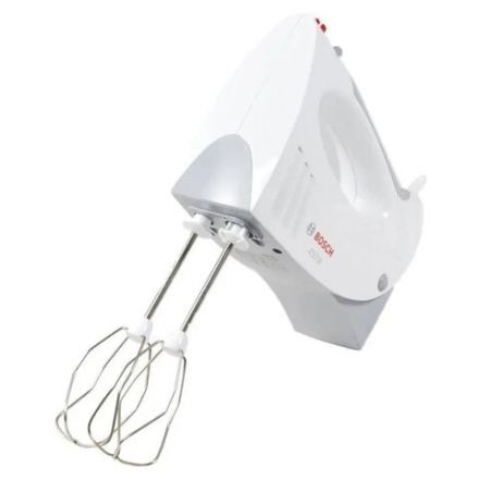 Миксер BOSCH MFQ 3540, 450 Вт, 5 скоростей, 2 венчика, 2 крюка для теста, стакан, белый, MFQ3540 Миксер BOSCH MFQ 3540, 450 Вт, 5 скоростей, 2 венчика, 2 крюка для теста, стакан, белый, MFQ3540