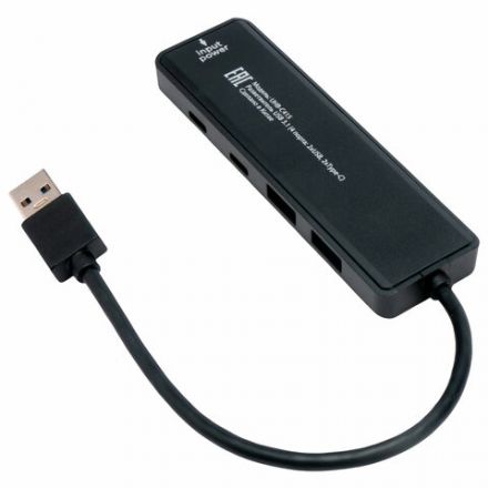 Хаб USB 3.1, 2хUSB, 2хType-C, с дополнительным питанием (Type-C), кабель USB 19 см, черный, GEMBIRD UHB-C415 Хаб USB 3.1, 2хUSB, 2хType-C, с дополнительным питанием (Type-C), кабель USB 19 см, черный, GEMBIRD UHB-C415