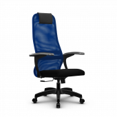 Кресло Метта SU-BM-8 синее/черное Pl