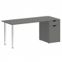 Home Office Стол письменный VR.SP-3-178.1 Металлик/Хром опоры 1780*720*750