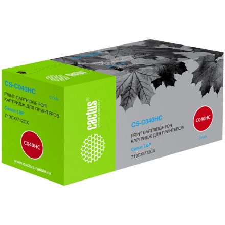 Картридж лазерный Cactus CS-C040HC 040 H C голуб для Canon LBP 710CX/712CX Картридж лазерный Cactus CS-C040HC 040 H C голуб для Canon LBP 710CX/712CX