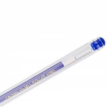 Ручка гелевая неавтомат. CROWN Hi-Jell синяя 0,5мм HJR-500B Ручка гелевая неавтомат. CROWN Hi-Jell синяя 0,5мм HJR-500B