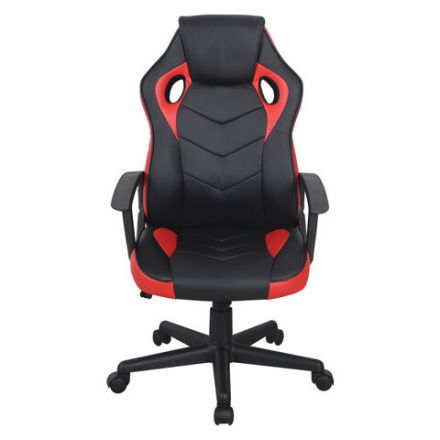 Кресло компьютерное BRABIX "Fighter GM-008", экокожа, черное/красное, 532506 Кресло компьютерное BRABIX "Fighter GM-008", экокожа, черное/красное, 532506